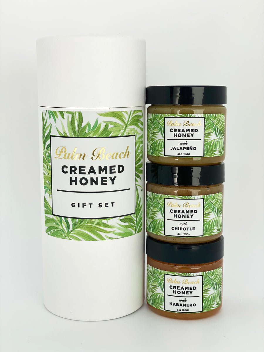Palm Beach Creamed Honey Spicy Trio Creamed Honey Company